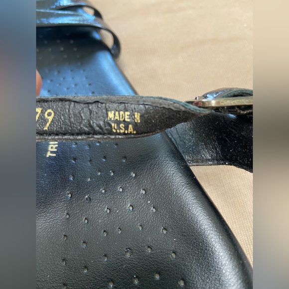 NWOT SAS Strippy Tripad Comfort Women’s Sandals Size 10 W Black Ankle Strap Lthr - Picture 9 of 12